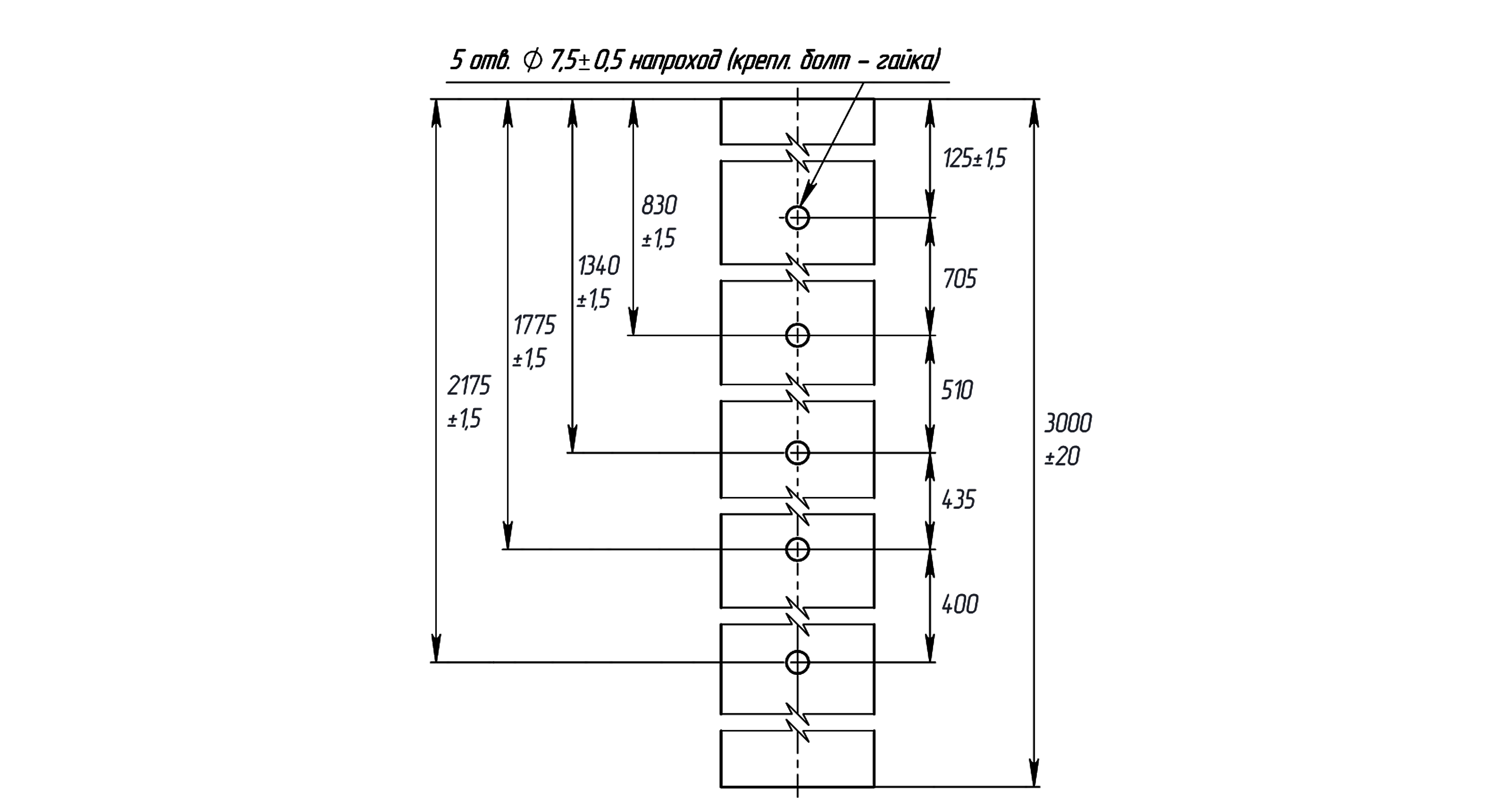 Стол с полимерным покрытием с заглушкой 62*55*1,4 (5 отверстий)